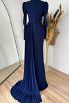 Full Sleeves Arabic Long Evening Dress