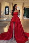 Red Long Prom Dress With Split