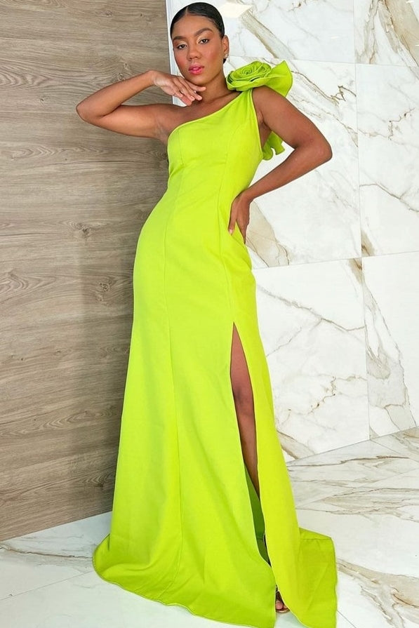 Green Trumpet Prom Dress