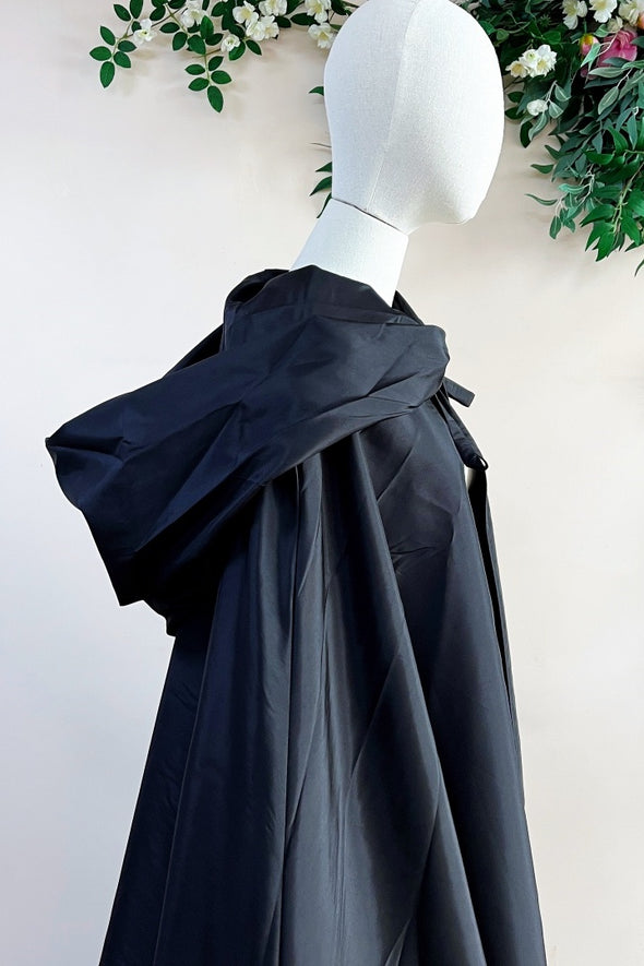 Long Evening Cape Tafffeta Cloak With Hode