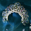 New Pearl Hand Woven Headband Bride Crown