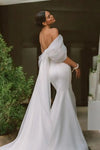 Sweetheart Mermaid Wedding Gown Off Shoulder Bridal Dress