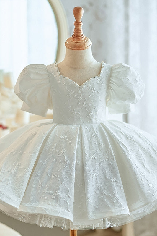 Lovely Ball Gown White Flower Girl Dress