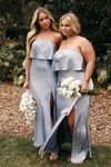 Simple Midi Bridesmaid Dress