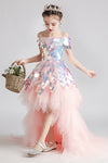 Bling Bling Big Sequin Shinny Pink Girl Party Gown