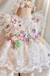 Lovely Ball Gown Flower Girl Dress With Flowers