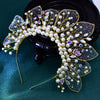 New Pearl Hand Woven Headband Bride Crown