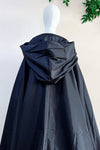 Long Evening Cape Tafffeta Cloak With Hode