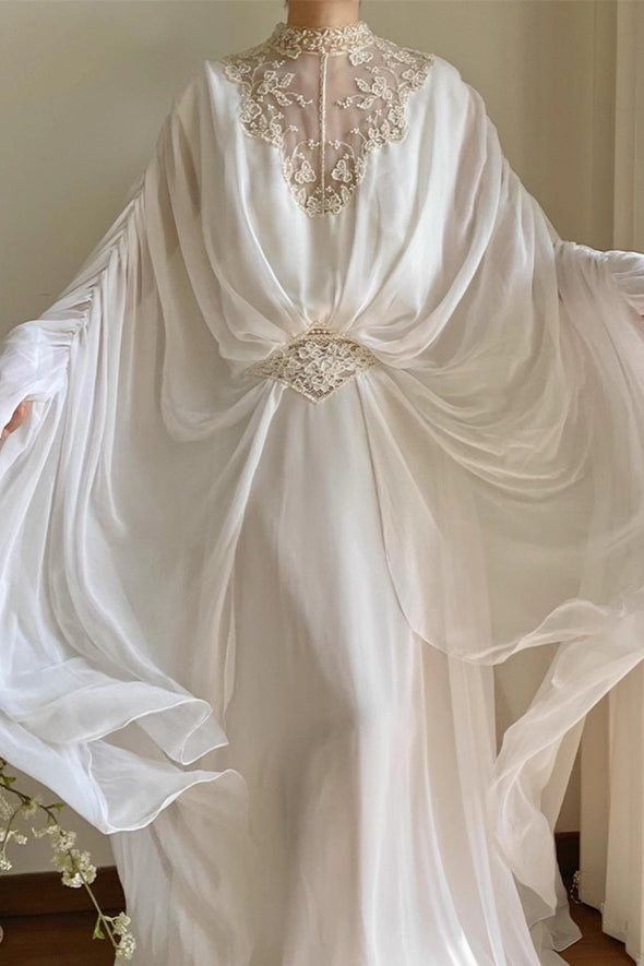 Bohemian Bridal Morning Robe Dress Wedding Dress