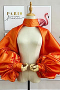 Orange Gold Fashion Jacket Puffy Sleeves DG018-gold