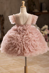 Girl's Fluffy Dress, Birthday Piano Performance Costume