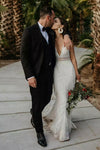 Mermaid Lace Wedding Dress With Tassells