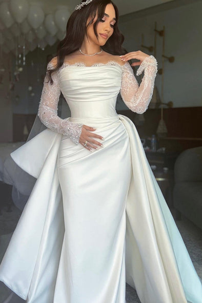 Luxury Lace Appliques Mermaid Wedding Dresses