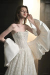 Short Puffy Wedding Cape  Bolero Accessories Coat ZJ314