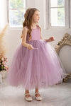 Light Purple Tulle Simple Pretty Little Girl Dress