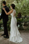 Mermaid Lace Wedding Dress With Tassells