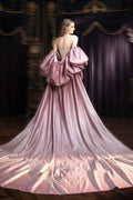 Pink Shine Wedding Cape With Long Train  ZJ311