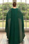 Green Long Elegant Chiffon Mother Of The Bride Dress