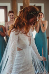 Lace Mermaid Wedding Dress With Tassel Sleeves