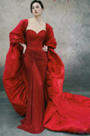 Taffeta Evening Cape Volume Puffy Edge ZJ379