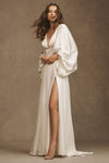 Long Sleeves Wedding Dress Open Back With Tassel