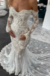 Mermaid Beads Appliques Lace Bridal Gowns