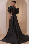 Black Long Evening Cape ,Dramatic Stunning Long Jacket