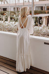 Maxi Wedding Dress Cross Back