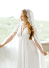 BRIDAL CAPE with hood off white cape for boudoir photo shoot