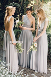 Convertible A-line Backless Jersey Inexpensive Bridesmaid Dress