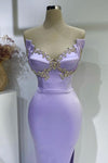 Elegant Lavender Long Mermaid Evening Dress