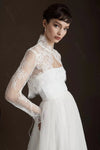 Romantic Lace Long Sleeves Wedding Jacket