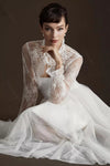 Romantic Lace Long Sleeves Wedding Jacket