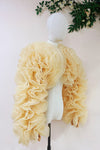 Champagne Organza Lady Evening Jacket Party Outfit