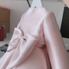 Pink Satin Girl Dress With Jacket