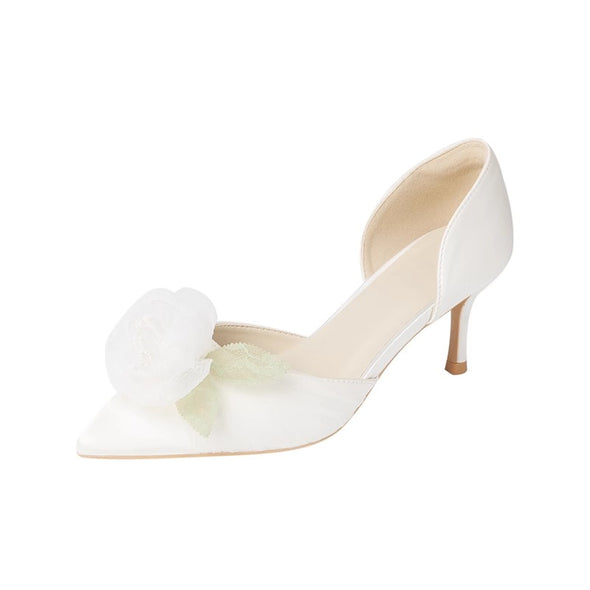 Camellia Sharp Tip Stiletto Heels Fairy Bridesmaids' Wedding Shoes