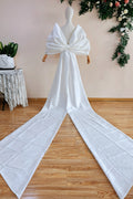 Taffeta Bow Cape For Wedding