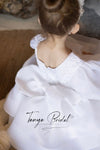 Flower Girl Dress Full Sleeves Round Neck Ball Gown Girl Party Dress