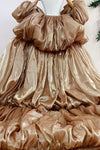 Shiny Organza Prom Cape  Puffy Fashion Cloak For Lady