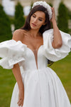 Satin Puff Wedding Sleeve Detachabe Bridal Accessories DG164