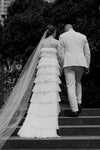 Tiered Ruffles A Line Sweety Wedding Bridal Dress