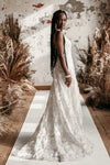 Lace Wedding Dresses Soft Plunging Neckline Bridal Gowns DW646