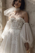 Two Layers Puffly Romantic Detachable Tulle Sleeves