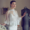 Elegant Short Wedding Shawl Bridal Cape Wedding Accessories DQG1196