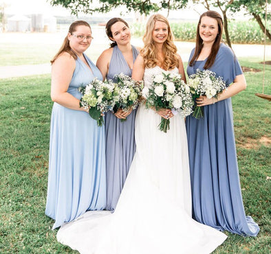 Dusty Blue Bridesmaid Dress infinity dress, periwinkle convertible Infinity Dress 03161517